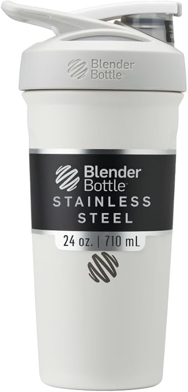 BlenderBottle Strada 24oz Insulated Stainless Steel Shaker Cup with Wi