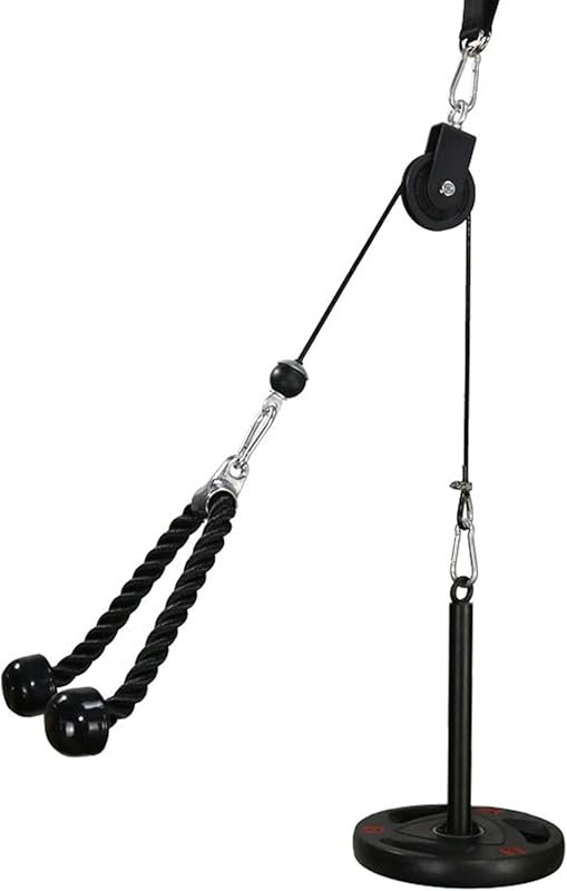 LFJ LAT Pulldown Lift Pulley System for Home Gym: Triceps, Biceps Curl