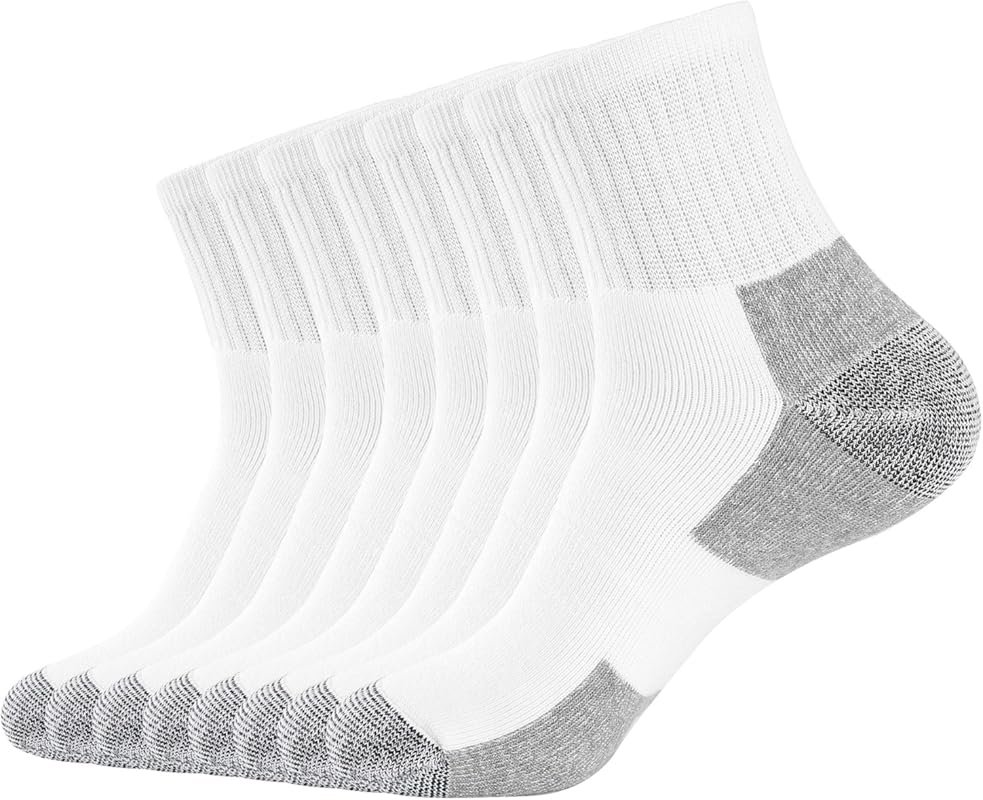 WANDER Men's Athletic Ankle Socks Thick Cushion Running Cotton for Men