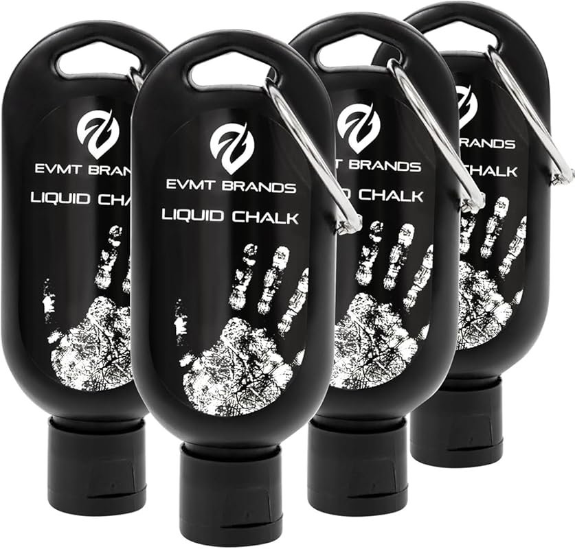 EVMT Brands Mess-Free Liquid Chalk for Weightlifting, Gymnastics, Rock