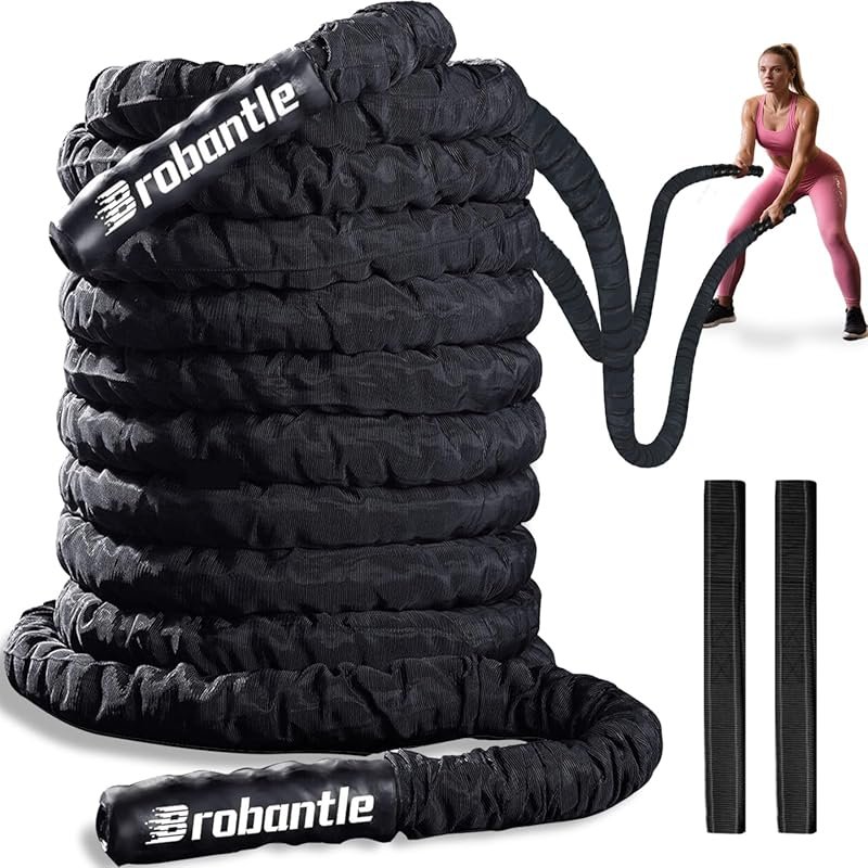 Pink Battle Rope 30FT/40FT/50FT 1-2 Inch Diameter Heavy Weighted for H