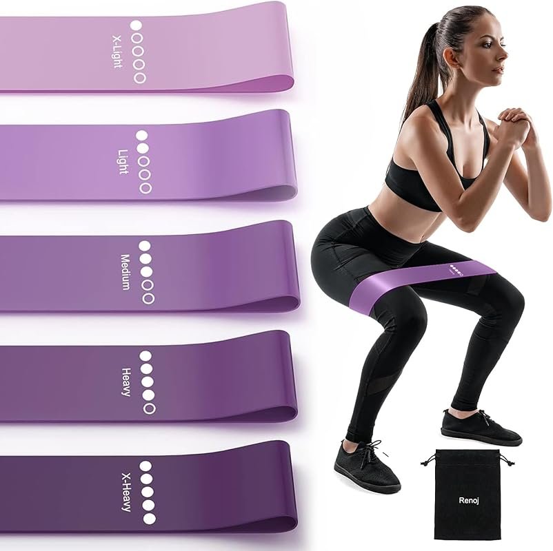 5-Pack Resistance Bands for Strength Training: Elastic Loop Bands Stre