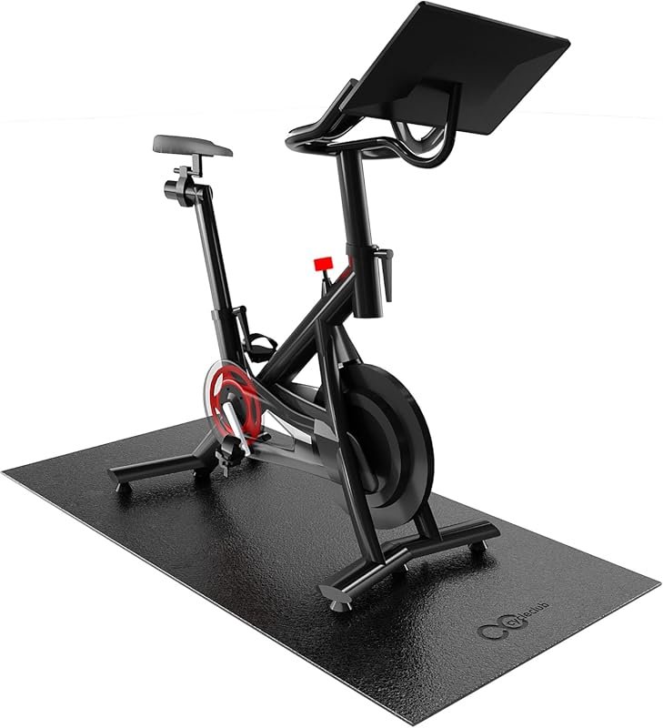 6mm Thick Exercise Bike Mat for Peloton, Treadmill & Elliptical – Floo