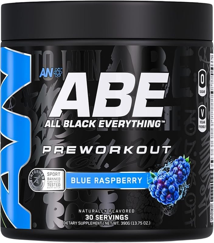 All Black Everything Pre-Workout Powder 350mg Caffeine Beta Alanine Ci