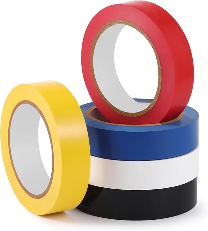 Frienda 1-2 Inch Vinyl Floor Marking Tape Durable for Social Distancin