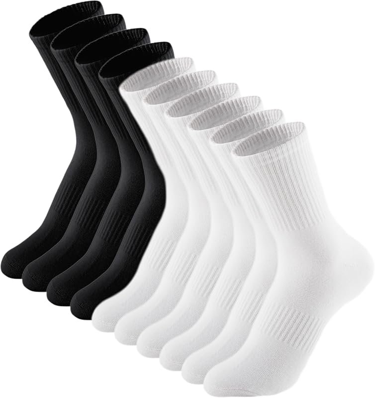 Irisbear Women's Lightweight Thin Cotton Crew Socks for Casual Athleti