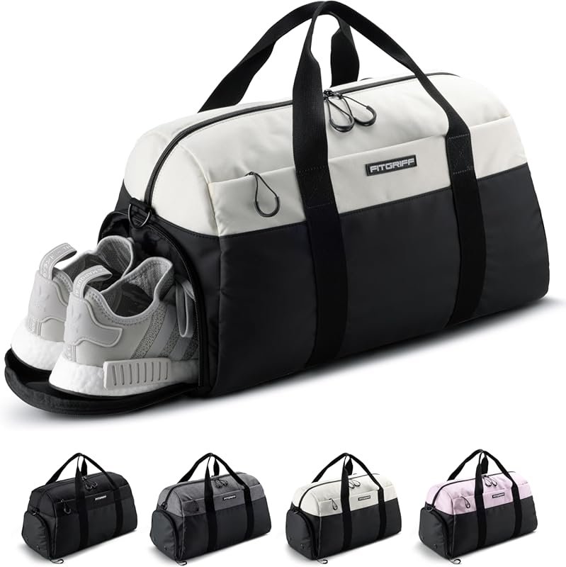 Fitgriff V2 Duffle Bag with Shoe and Wet Pockets for Sports and Travel