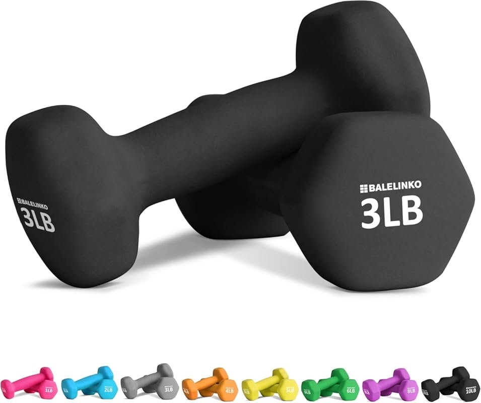 Balelinko Home Gym Weights Set Strength Training Pilates Yoga Weight L