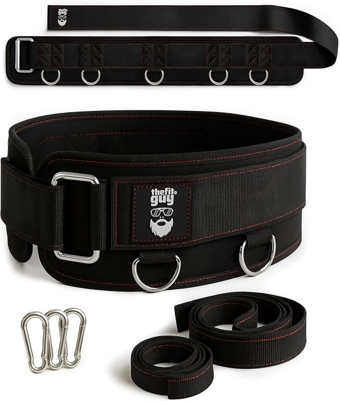 THEFITGUY Multi-Attachment Belt: 5 Points for Cable Machine Squats Hip