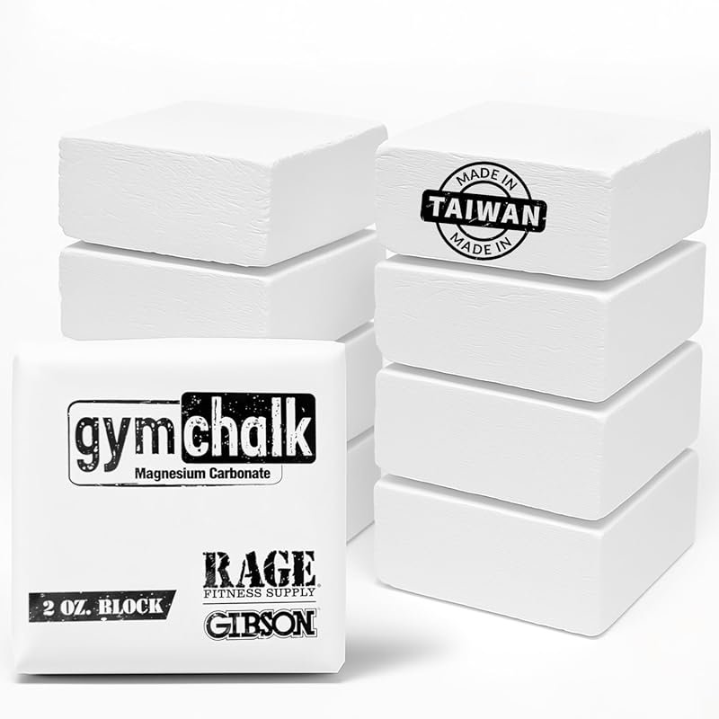 Gibson Athletic Premium Gymnastics Chalk Blocks Pack of 8 Magnesium Ca