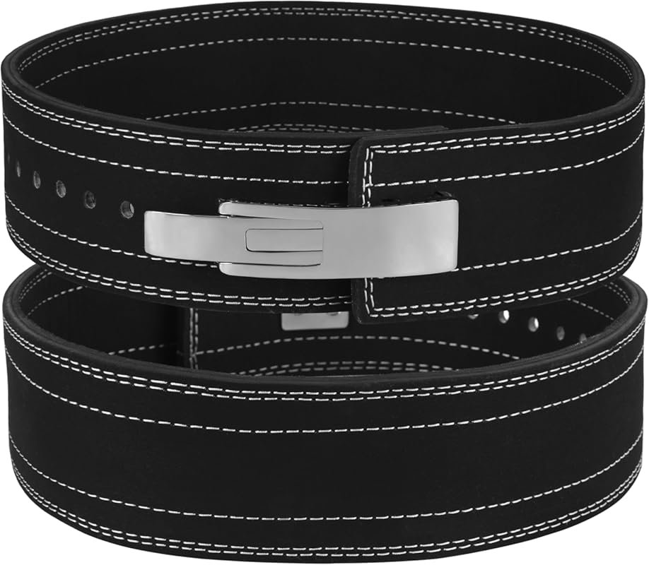10mm IPF Thick Leather Lever Belt for Powerlifting Weightlifting Squat