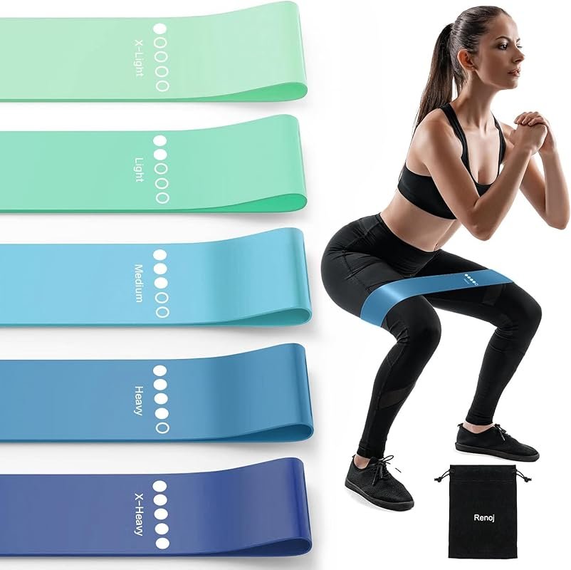 5-Pack Resistance Bands for Strength Training and Physical Therapy