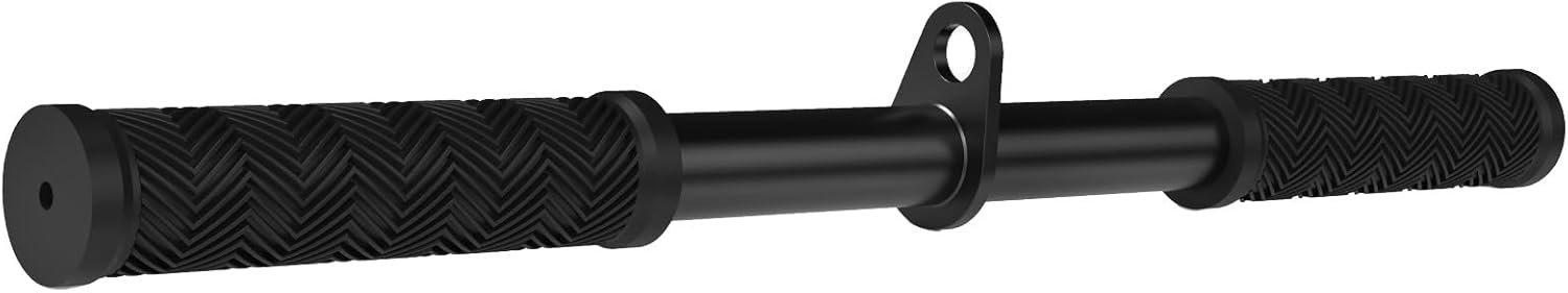 Fitarc Straight Bar Cable Attachment Fixed Ring Non-Slip Tricep Bar fo