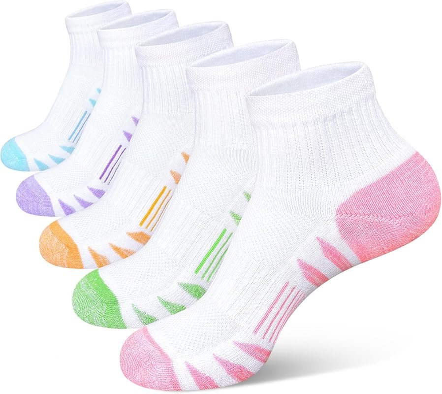 Heyoboy Women's Anti-Blister Thick Cushioned Cotton Wicking Ankle Sock