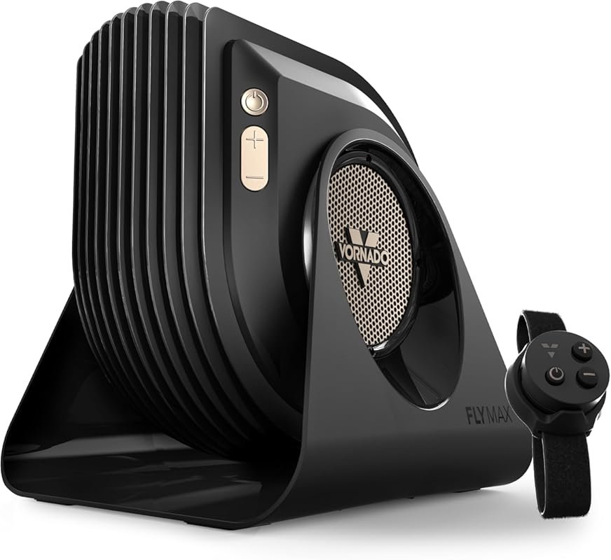 Vornado FLY MAX High Velocity Floor Fan 4 Speeds 180° Tilt Remote 2300