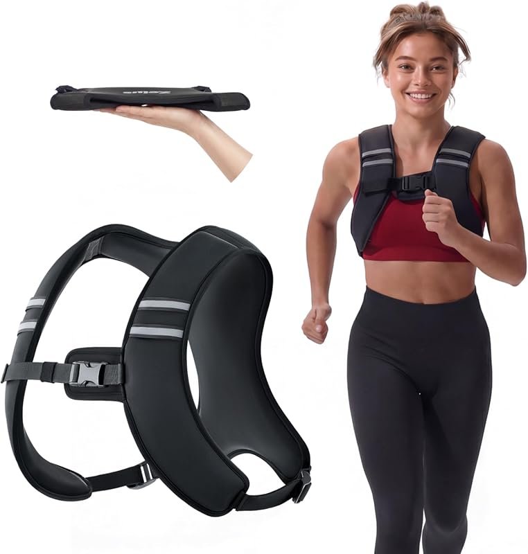 ZELUS Z-Fit Weighted Vest for Men Women: 5/10/15lb Washable Soft Iron,