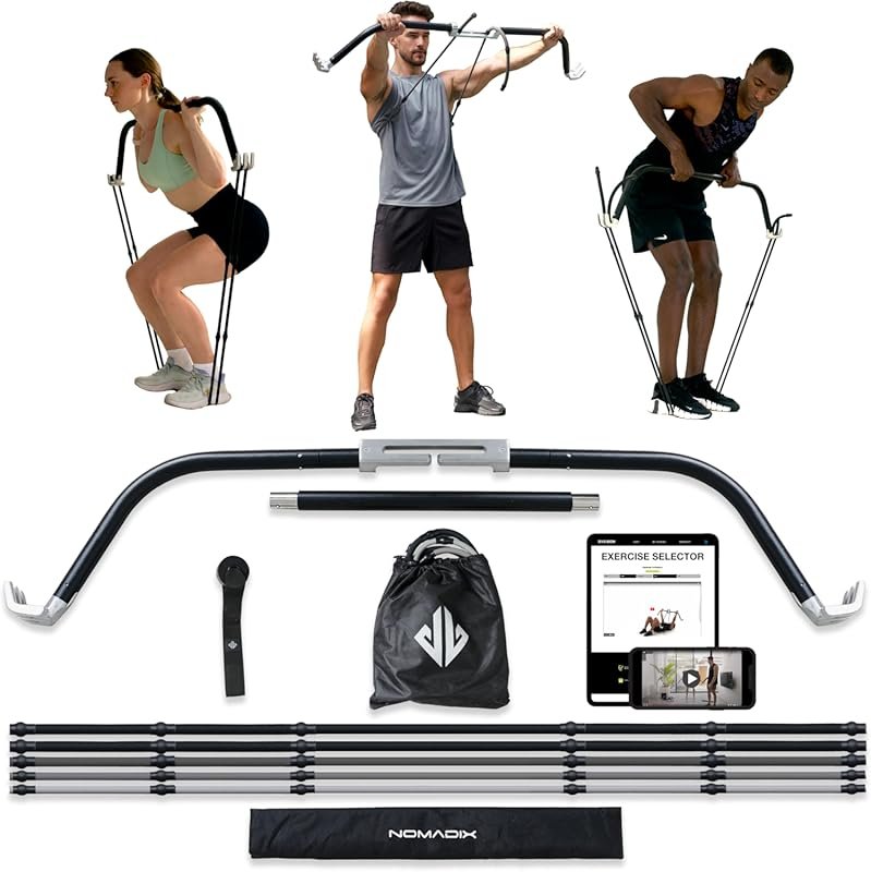 EVO Bow All-in-One Portable Home Gym with Weighted Push Up Board and N