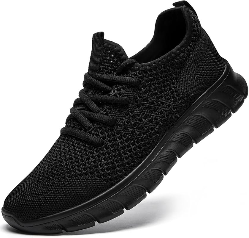 Men's Lightweight Slip-On Running Shoes Breathable Tennis Walking Snea