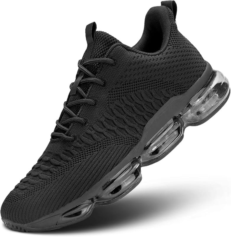 Socviis Men's Breathable Air Cushion Running Shoes Non-Slip Tennis Sne