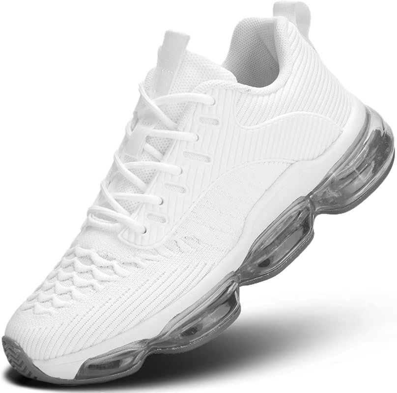 Luogoks Women's Air Cushion Breathable Walking Running Tennis Sneakers