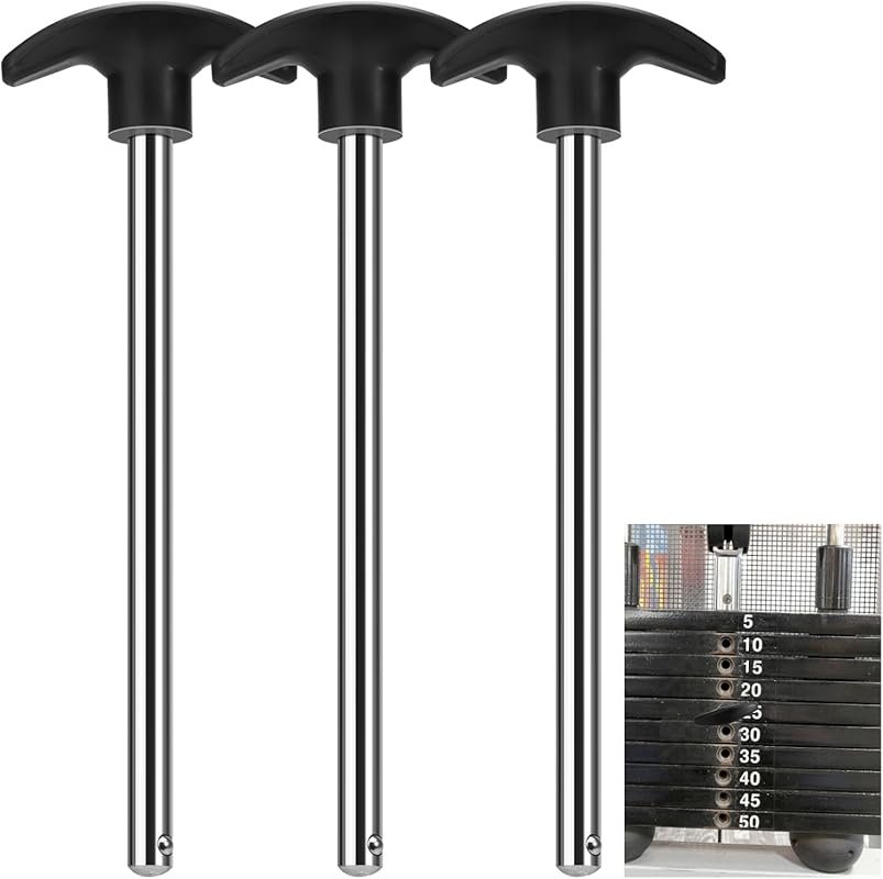 Universal 3pcs Weight Stack Pins 3/8 Inch Diameter 6 Inch Locking for