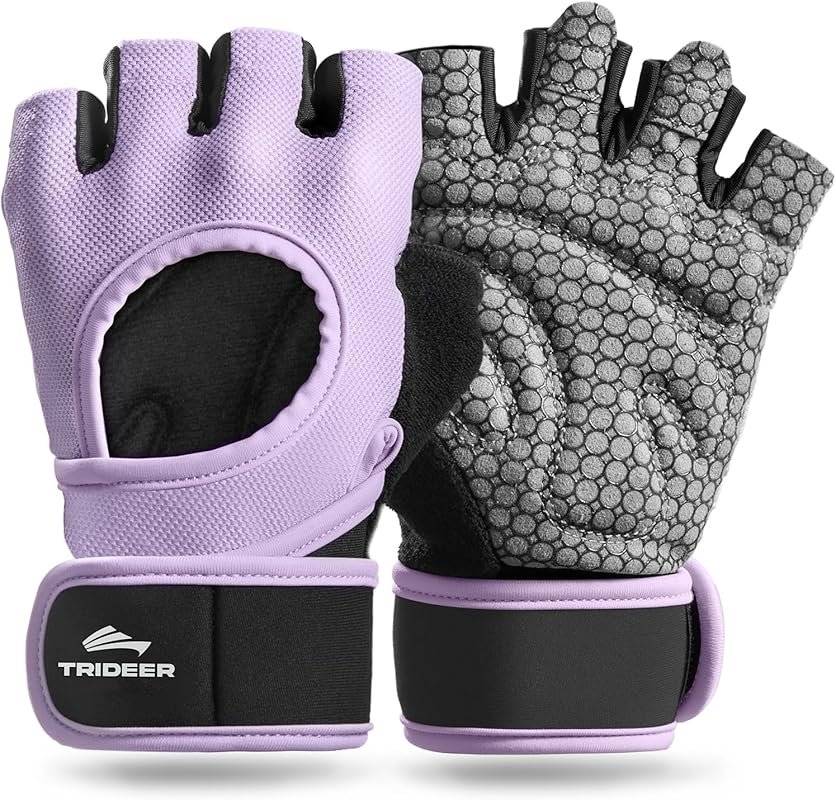Trideer Weight Lifting Gloves for Men Women with Wrist Support, Full P