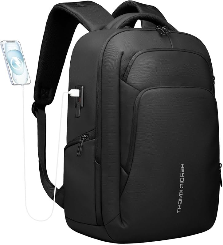 30L Water-Resistant 17.3 Inch Laptop Backpack with USB Port for Travel