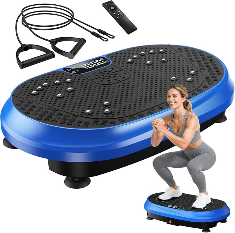 Bluetooth Vibration Plate with Lymphatic Drainage, Full Body Shaping &