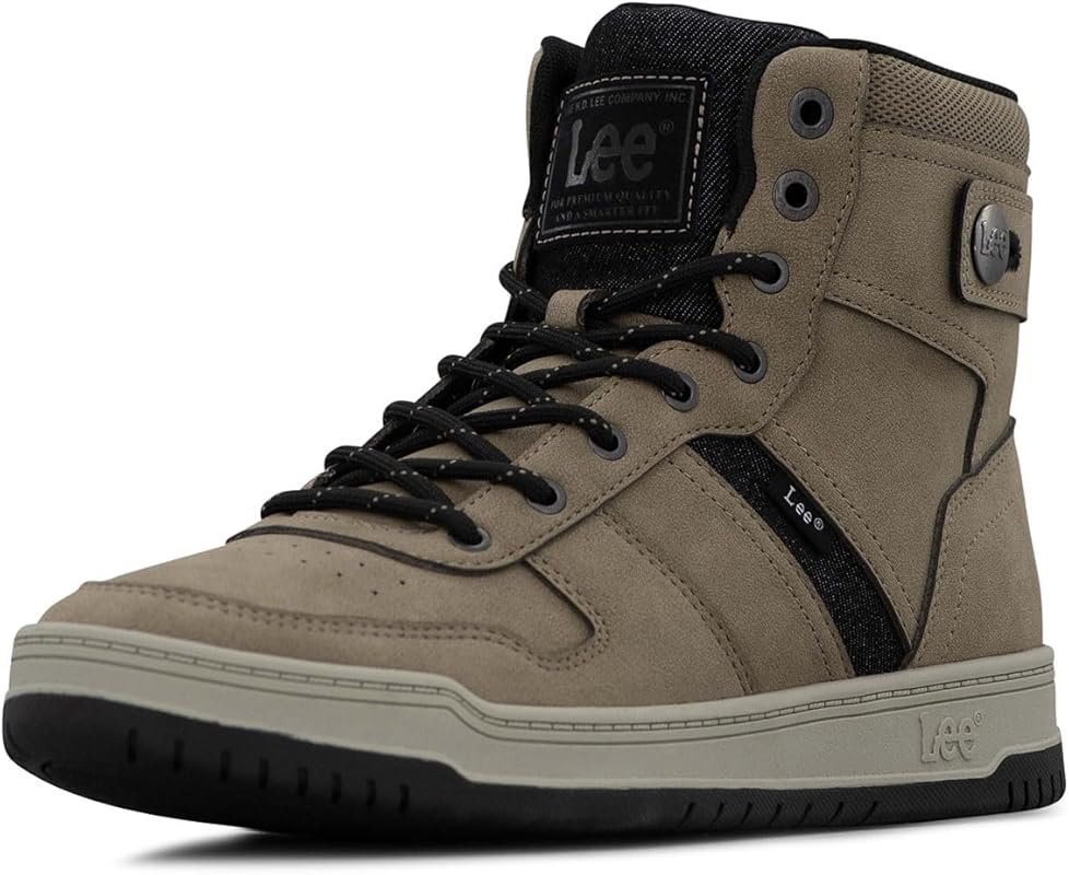 Lee Men's Noah Hi High-Top Sneakers Stylish Comfort Casual Street Foot