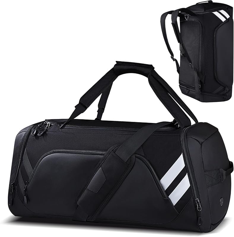 WOLFILIST 58L Gym Bags for Men Women: Large Duffel with Shoes Compartm