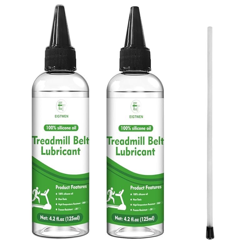 EIGTWEN 2x125ml 100% Silicone Treadmill Belt Lubricant - High Temp Res