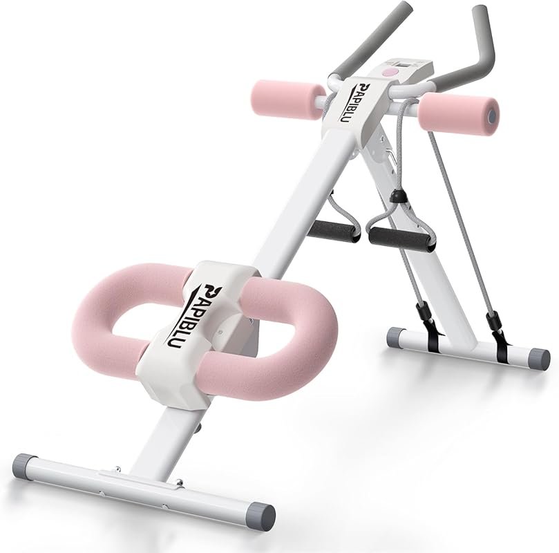 Adjustable Foldable Abdominal Trainer Machine Knee Protection Home Gym