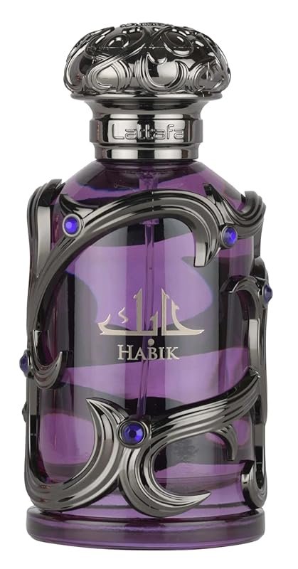 Lattafa Habik Men's Eau de Parfum with Spicy Woody Musk, Long-Lasting