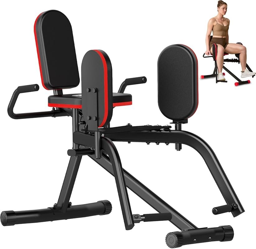 ERGOLIFE Hip Abductor Machine – Adjustable 6-Level Resistance Inner Th