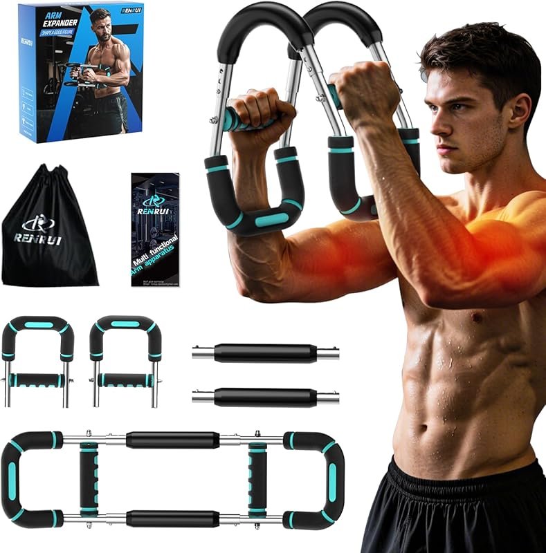 Twister Arm Trainer Chest Workout Equipment: Adjustable 40-130lbs Resi