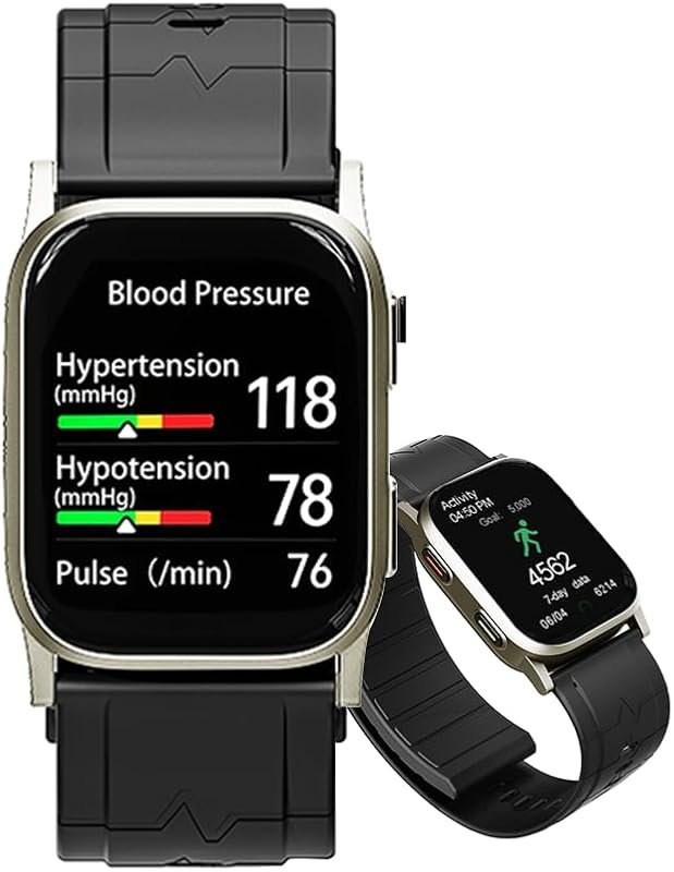 FDA-Cleared AI Smartwatch with Blood Pressure, Heart Rate, Sleep Tracking & Cloud Health Analysis