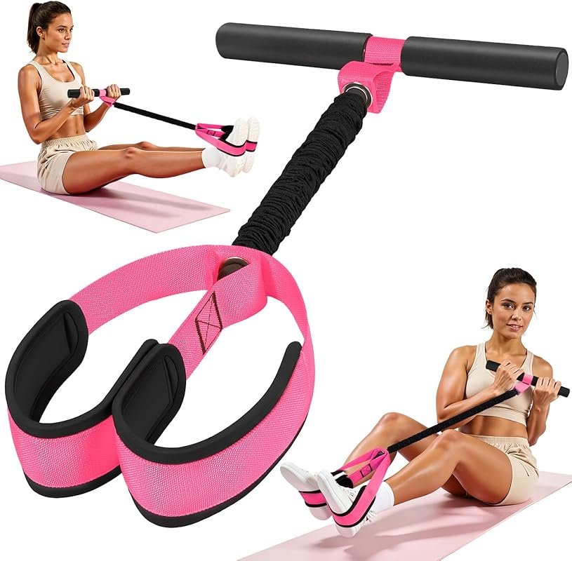 2026 Upgraded Pedal Resistance Band with Handles, Thickened Latex, Foa
