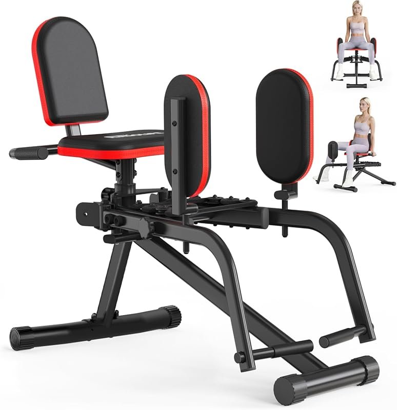 ERGOLIFE 2-in-1 Hip Adduction & Abduction Machine with 6 Resistance Le