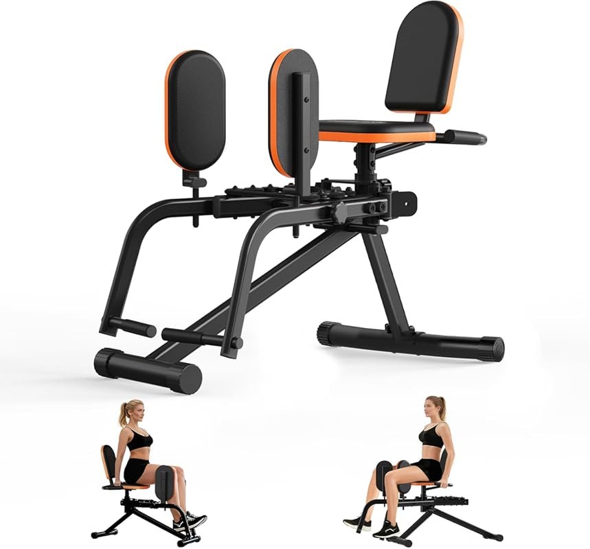 HXD-ERGO Hip Abductor/Adductor Machine with 6-Level Resistance, Plush 