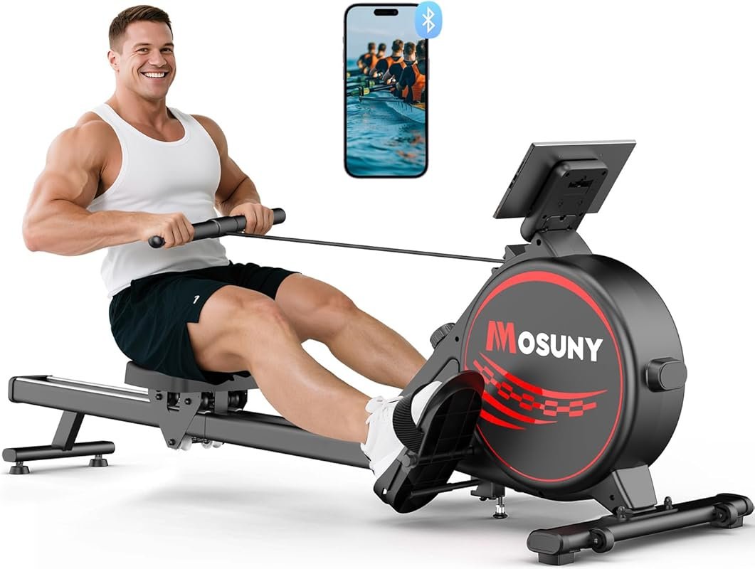 Upgraded Magnetic Home Rowing Machine 32 Level Resistance 400LB Dual R