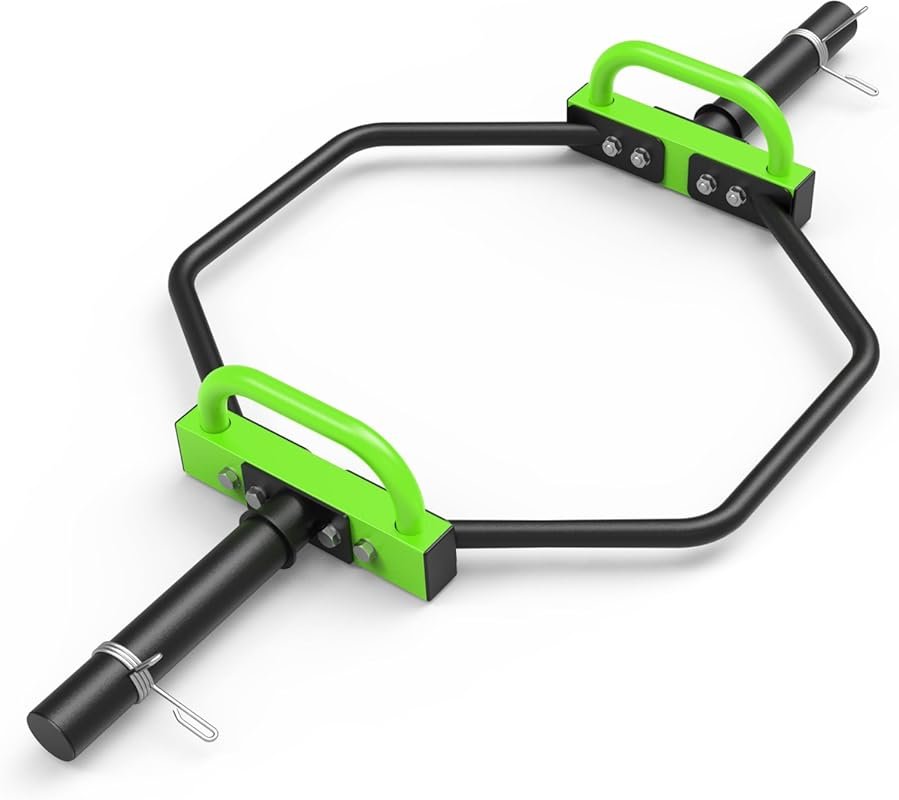 New 48.6-Inch Hex Trap Bar 2-Inch Olympic Barbell for Deadlifts, Squat