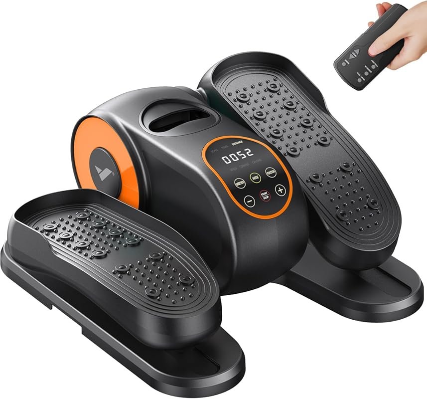 MERACH Under Desk Elliptical with Remote Control, 12 Speeds, Quiet Ope