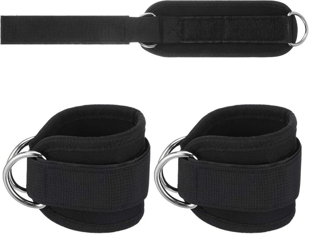Adjustable 2-Pack D-Ring Weightlifting Wrist Straps Padded Support Gym