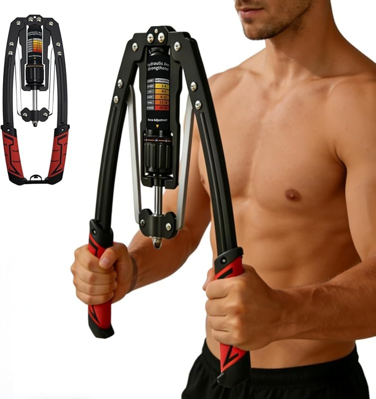 Adjustable Hydraulic Twister Arm Exerciser 22-440lbs Home Chest Workou