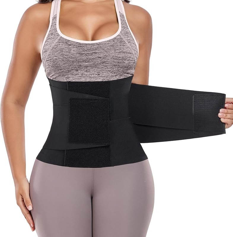 Women's Triple Wrap Waist Trainer Belt: Belly Fat Cincher Trimmer Ab B