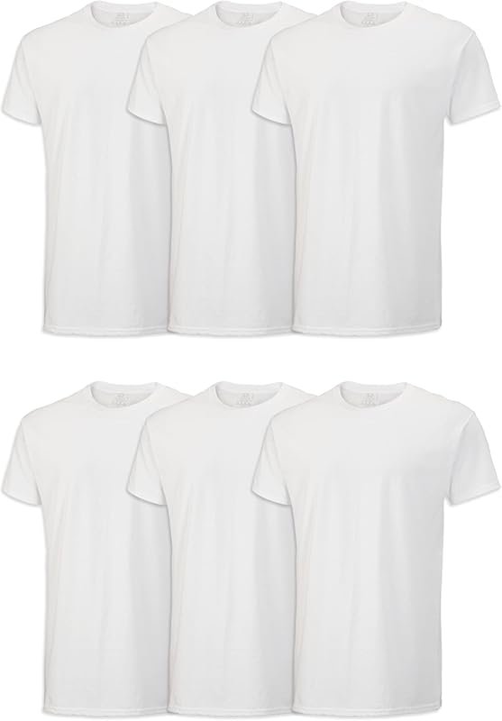 Fruit of the Loom Men's Crew T-Shirt, Moisture-Wicking & Tag-Free, Ava
