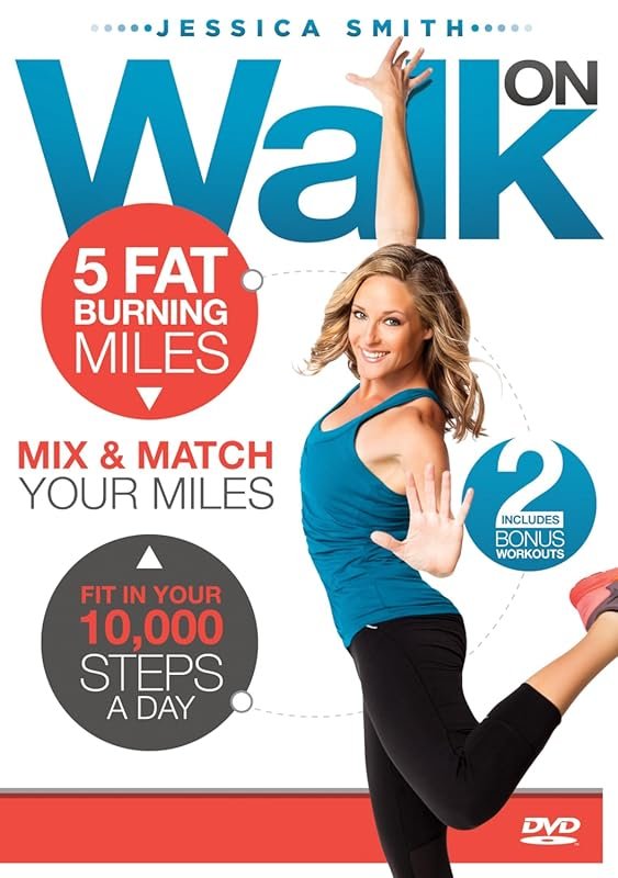Walk On Indoor Walking Fitness DVD with Foot, Ankle, Knees & HIPS Stre