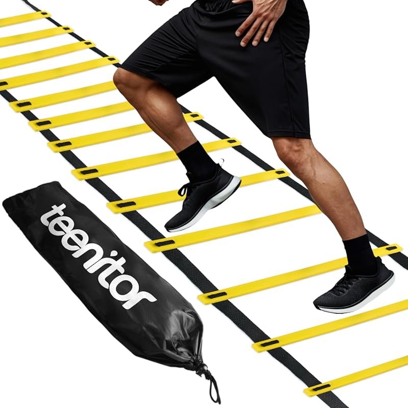 Teenitor Agility Speed Training Ladder 13 Rungs 23 Feet Carry Bag Socc
