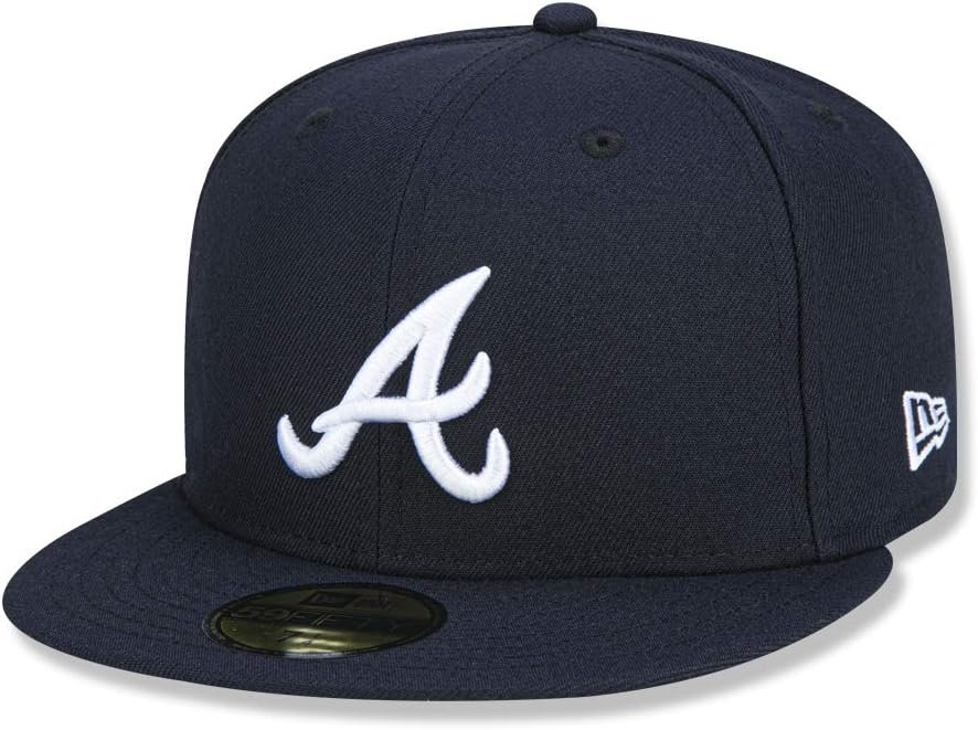 New Era Mens Classic 59FIFTY Cap, Black, MLB Authentic Collection
