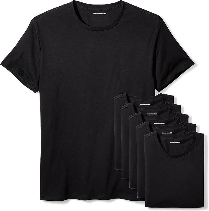 Amazon Essentials Men's Slim Fit Cotton Crew Neck Undershirts for Comf
